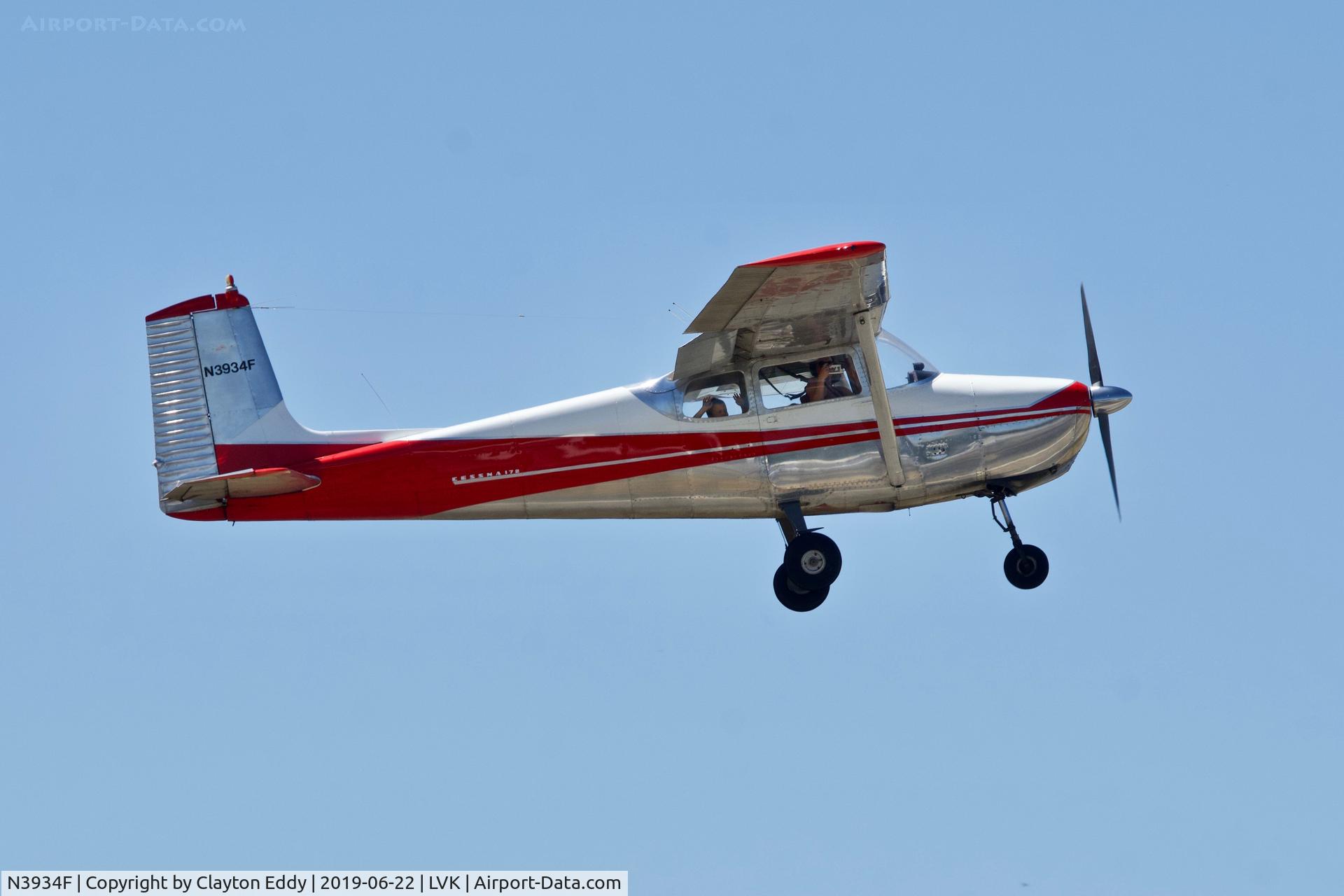 N3934F, 1958 Cessna 172 C/N 36834, Livermore Airport California 2019.
