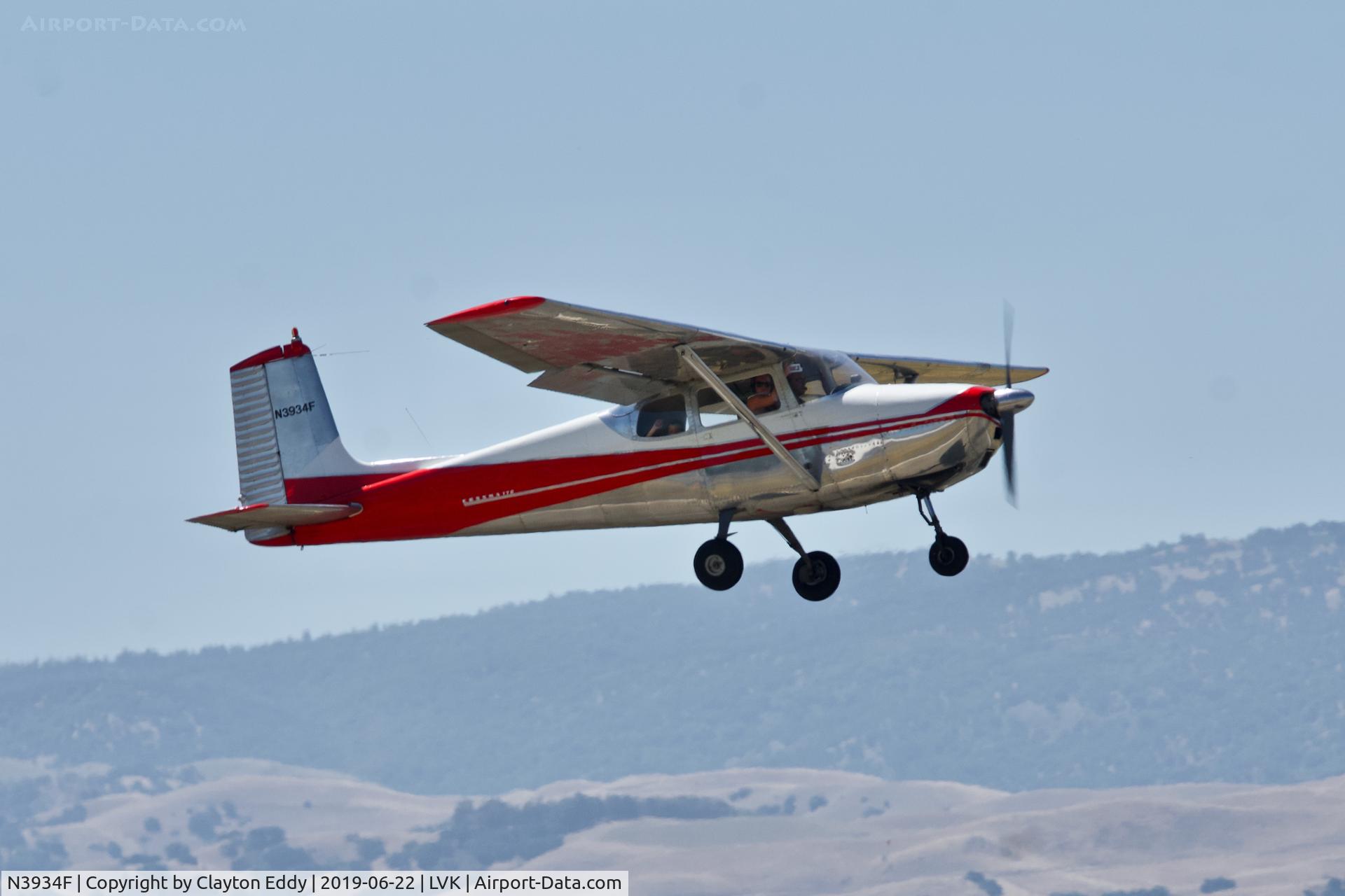 N3934F, 1958 Cessna 172 C/N 36834, Livermore Airport California 2019.