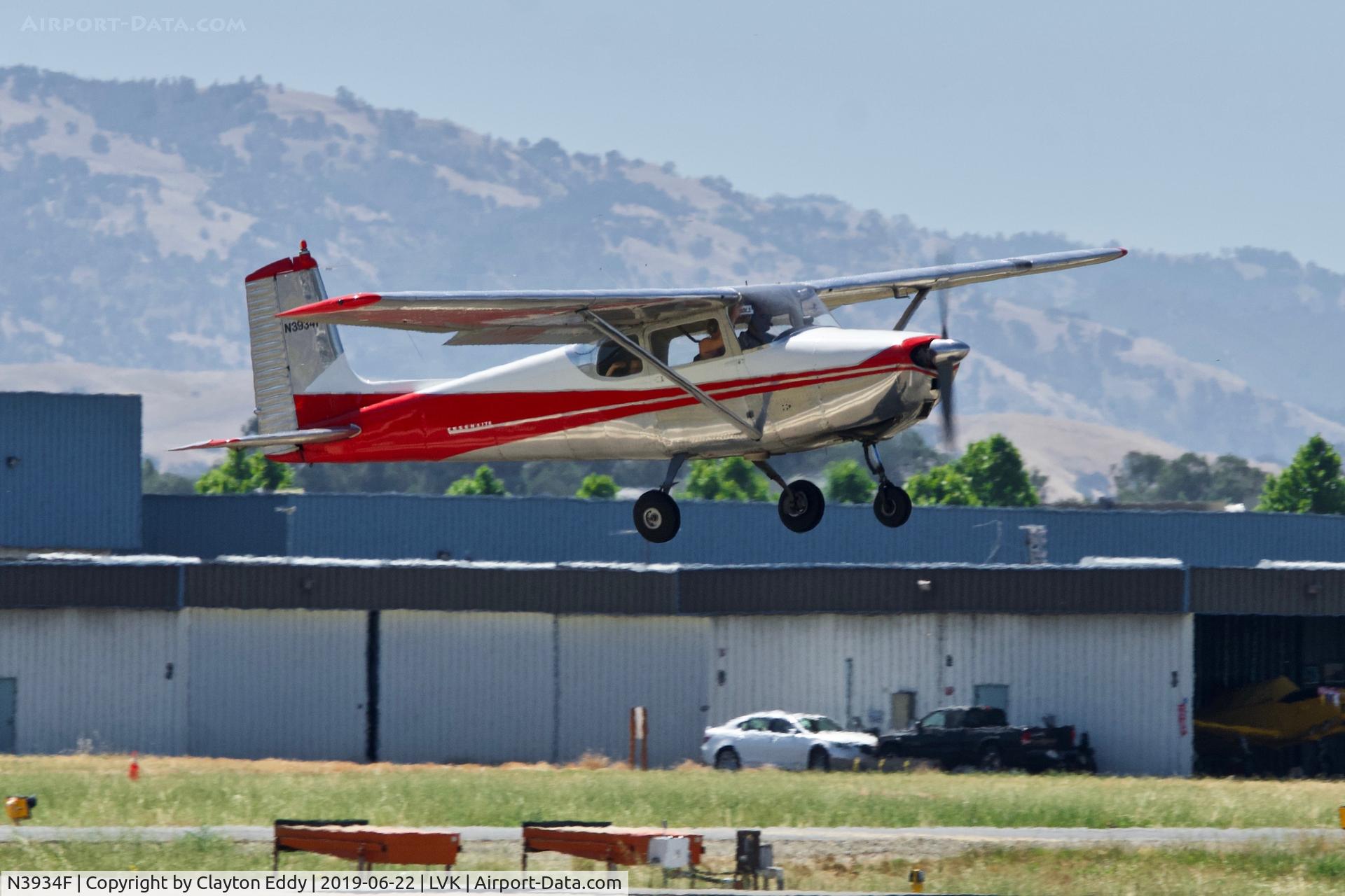 N3934F, 1958 Cessna 172 C/N 36834, Livermore Airport California 2019.
