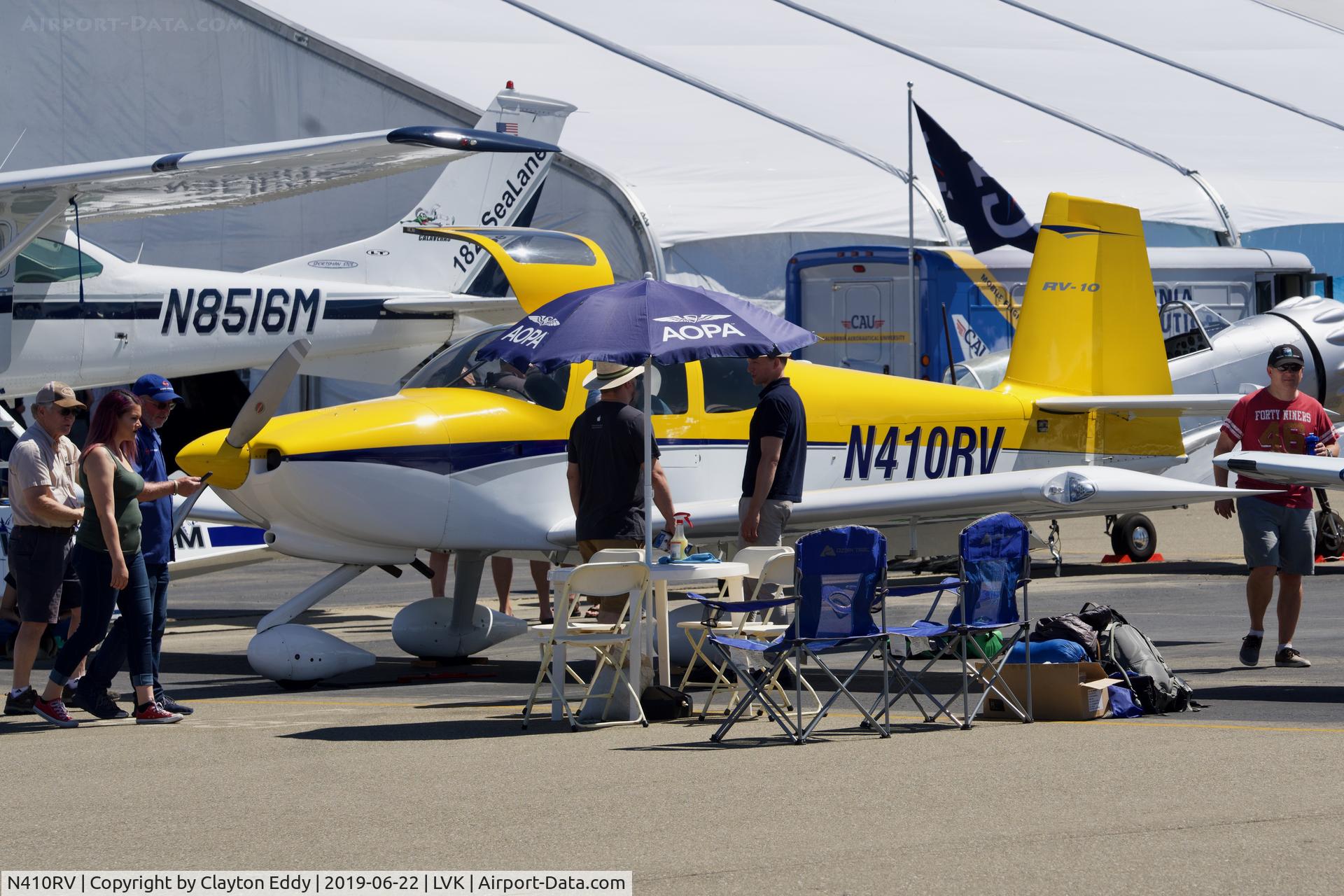 N410RV, 2003 Vans RV-10 C/N 1 (N410RV), Livermore Airport California 2019.