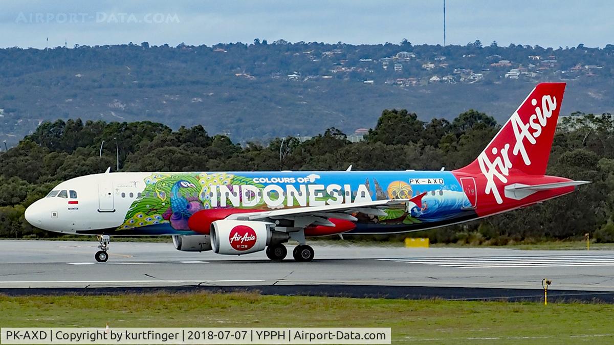 PK-AXD, 2007 Airbus A320-216 C/N 3182, Airbus A320-216 AirAsia PK-AXD R03 YPPH 07/07/18.