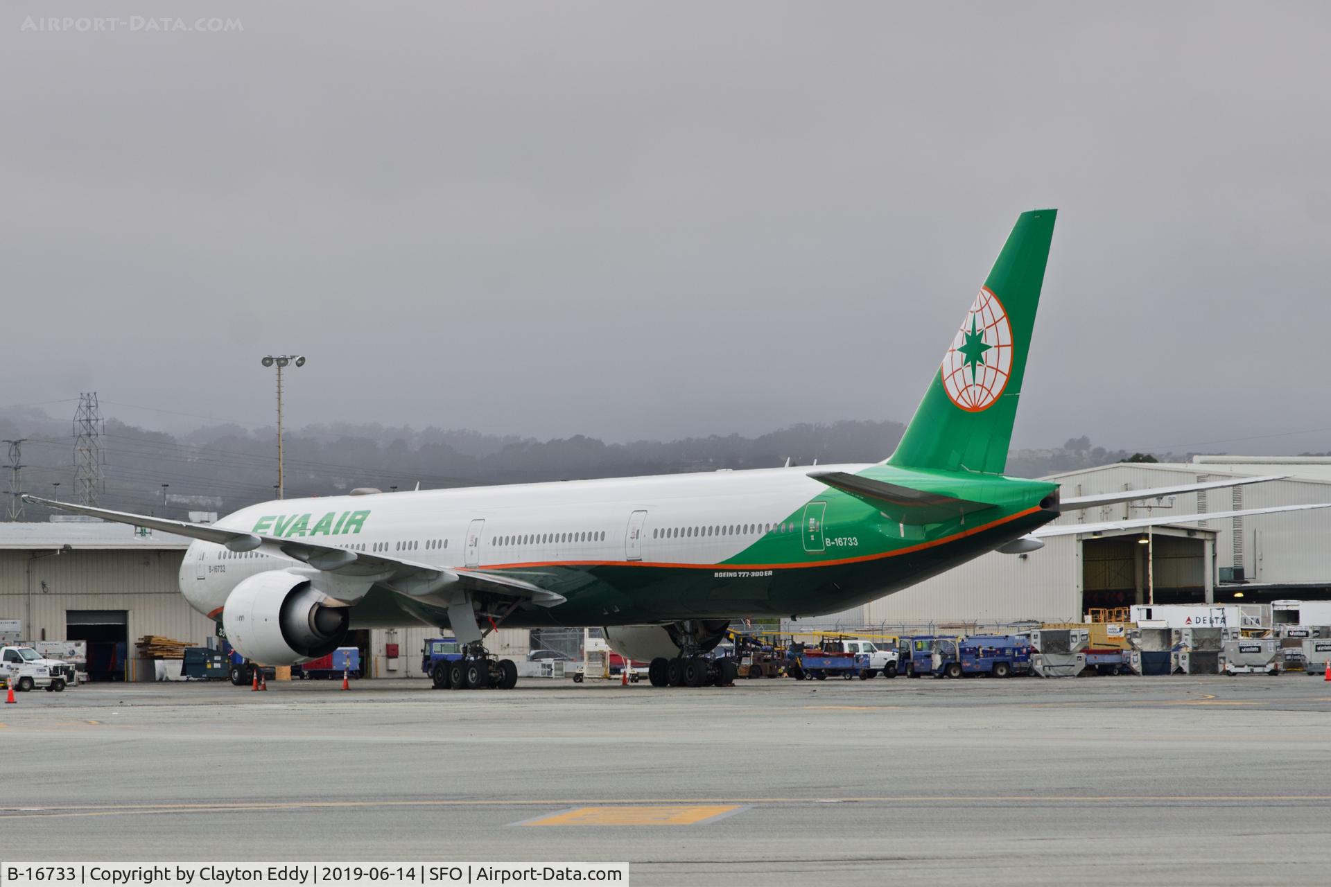 B-16733, 2017 Boeing 777-3SHER C/N 61600, SFO 2019.