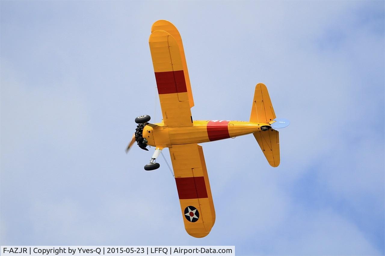 F-AZJR, 1942 Boeing-Stearman PT-13D (E75) C/N 75-5656, Boeing PT-13D Kaydet (E75), On display, La Ferté-Alais Airfield (LFFQ) Air show 2015