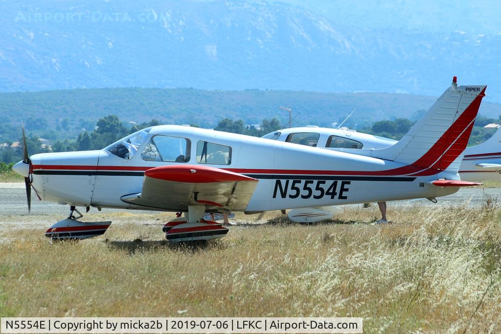 N5554E, 1977 Piper PA-28-140 Cherokee Cruiser C/N 28-7725152, Parked