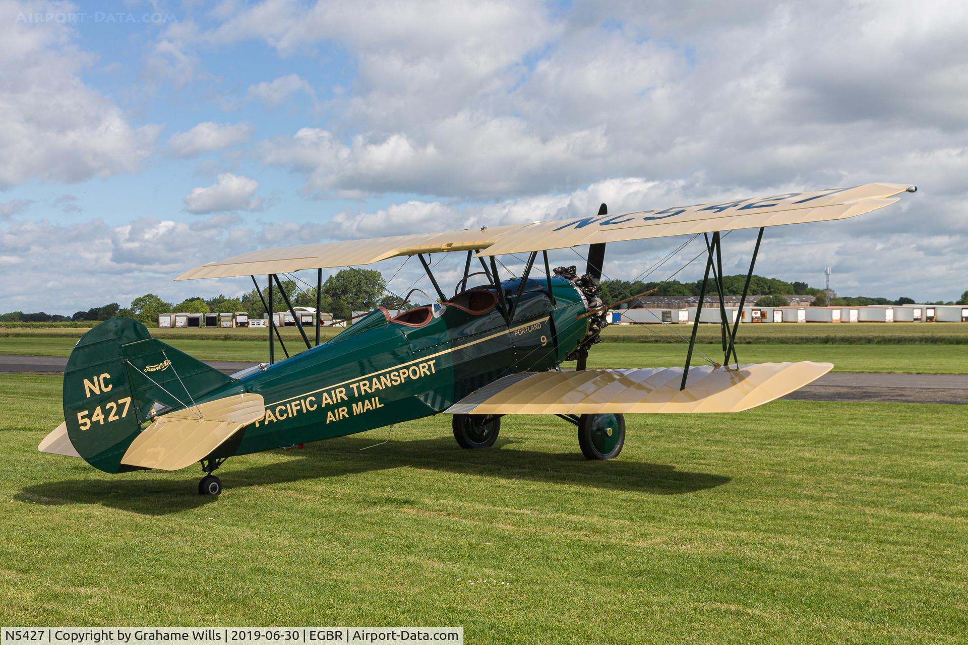 N5427, 1928 Travel Air 4000 C/N 516, Travel Air 4000 NC5427 , Breighton 30/6/19