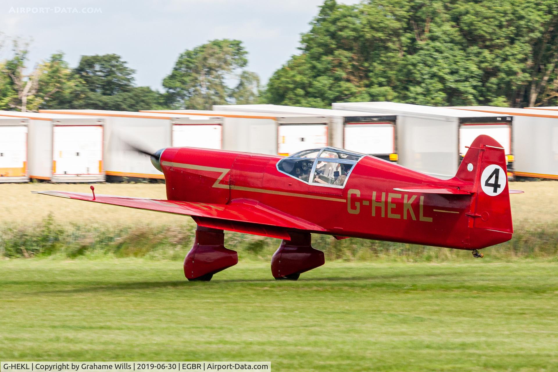G-HEKL, 2008 Percival Mew Gull replica C/N PFA 013-14759, Percival Mew Gull replica G-HEKL, Breighton 30/6/19