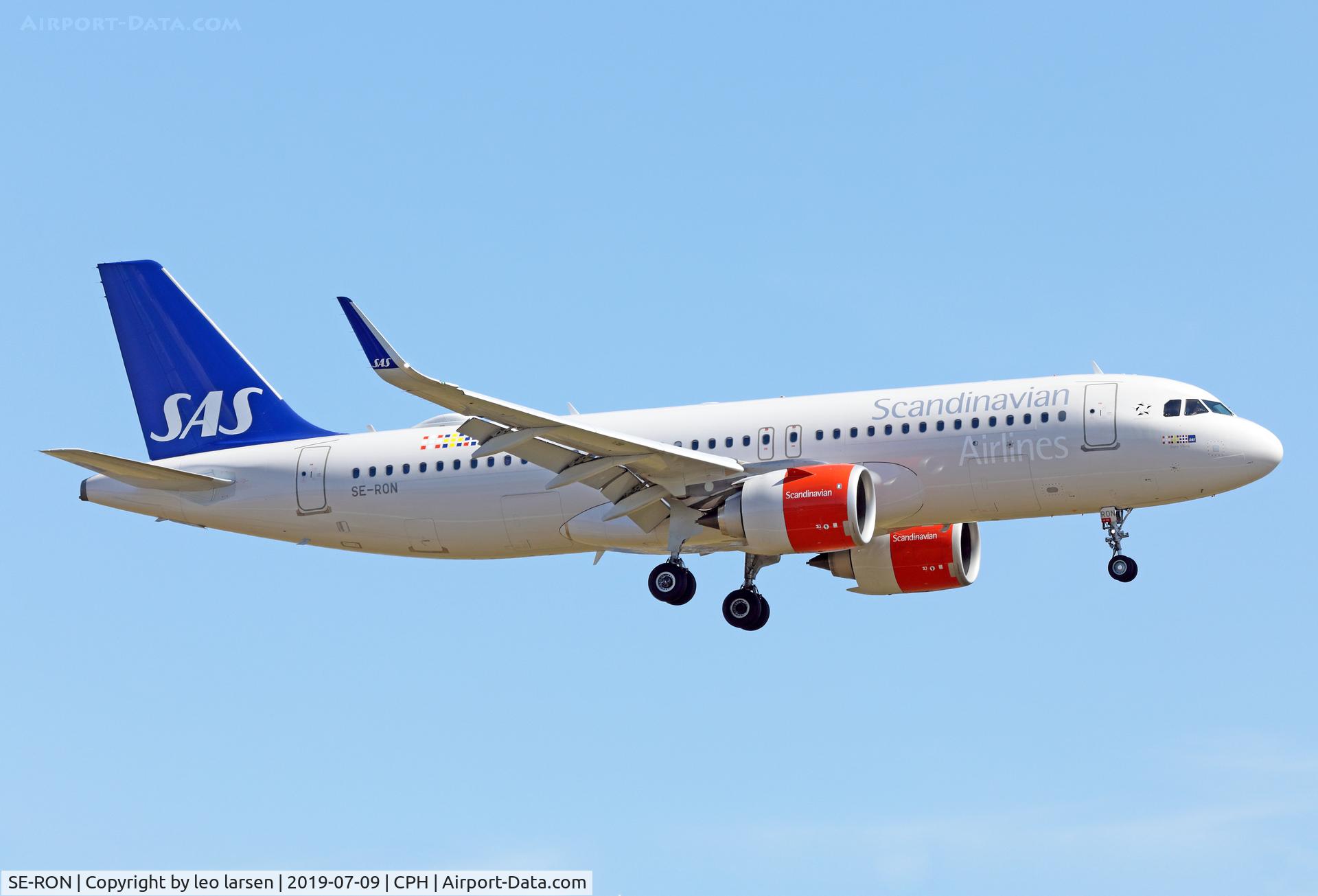 SE-RON, 2018 Airbus A320-251N C/N 8404, Copenhagen 9.7.2019 L/D R-22L