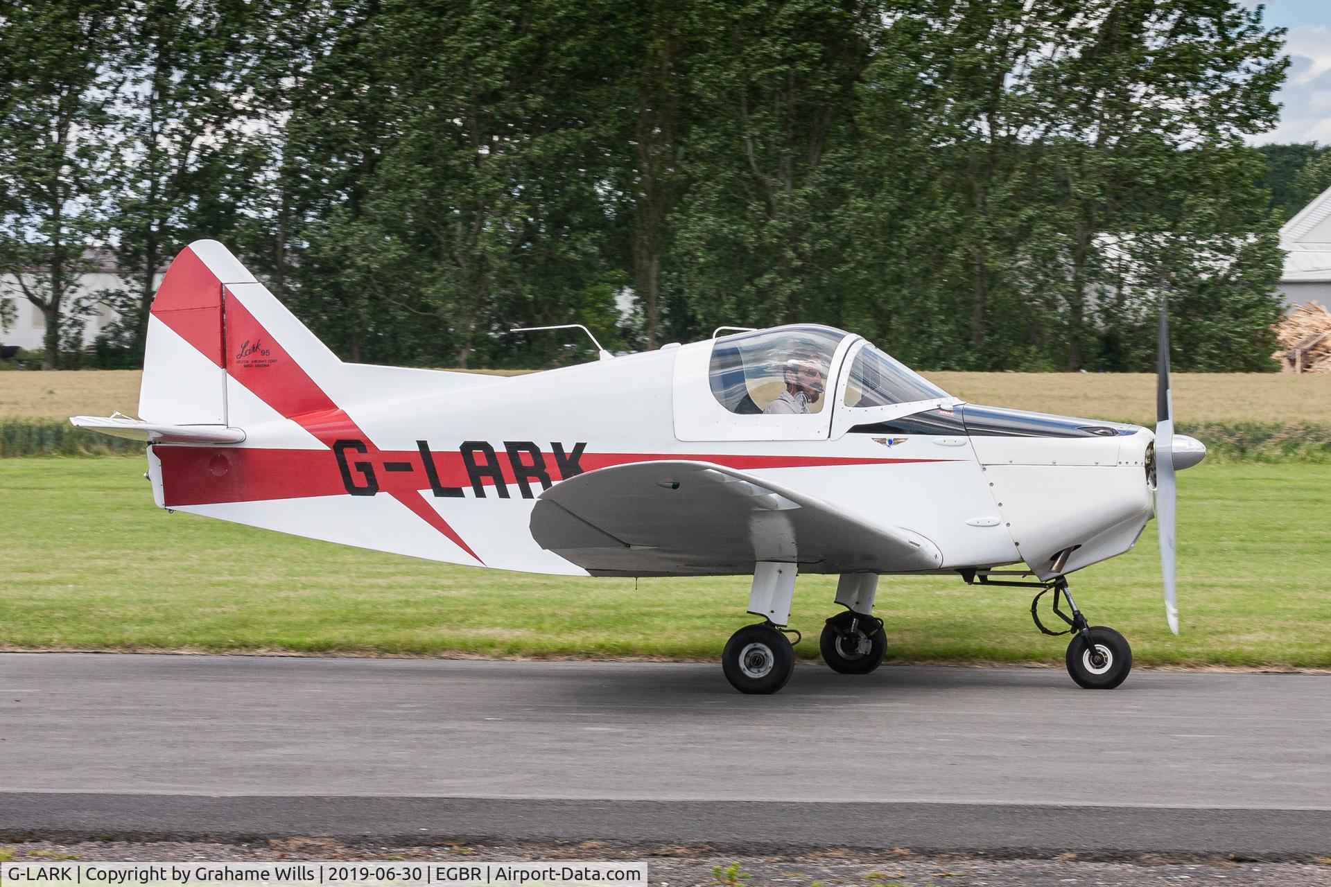 G-LARK, 1970 Helton Lark 95 C/N 9517, Helton Lark 95 G-LARK Lark Group, Breighton 30/6/19