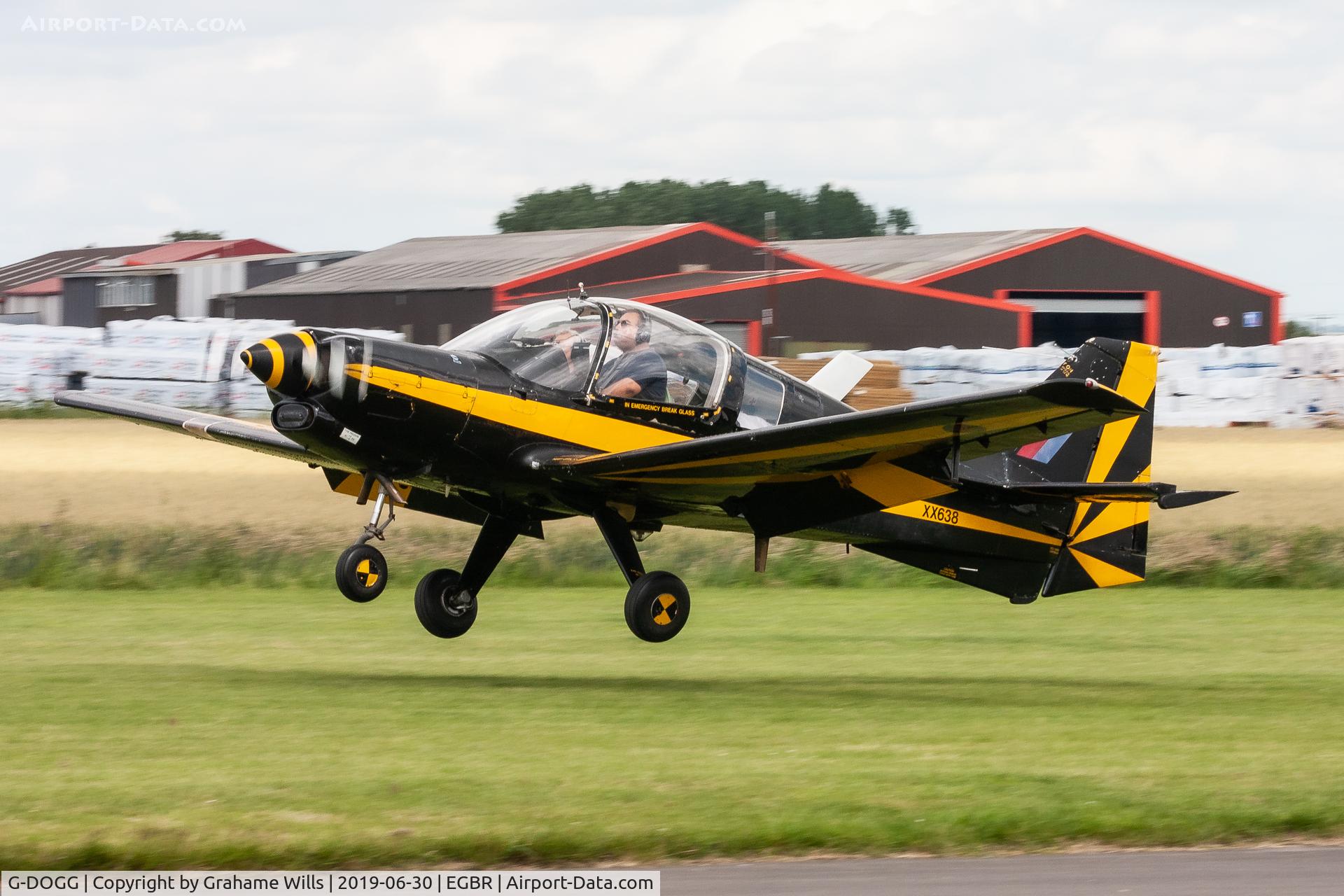 G-DOGG, 1974 Scottish Aviation Bulldog T.1 C/N BH120/308, Scottish Aviation Bulldog T1 XX638 (G-DOGG), Breighton 30/6/19