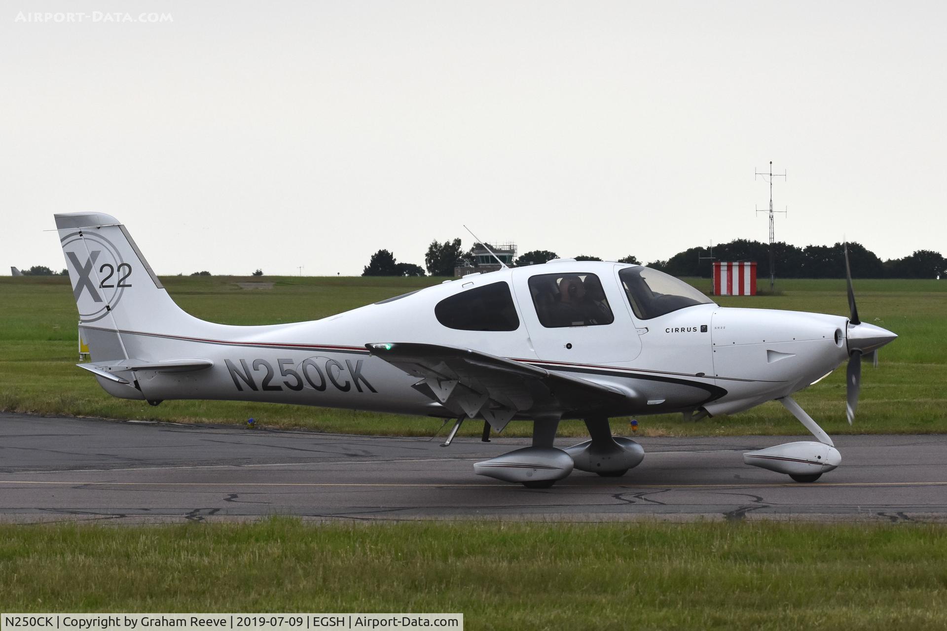 N250CK, 2009 Cirrus SR22X C/N 3421, Departing from Norwich.