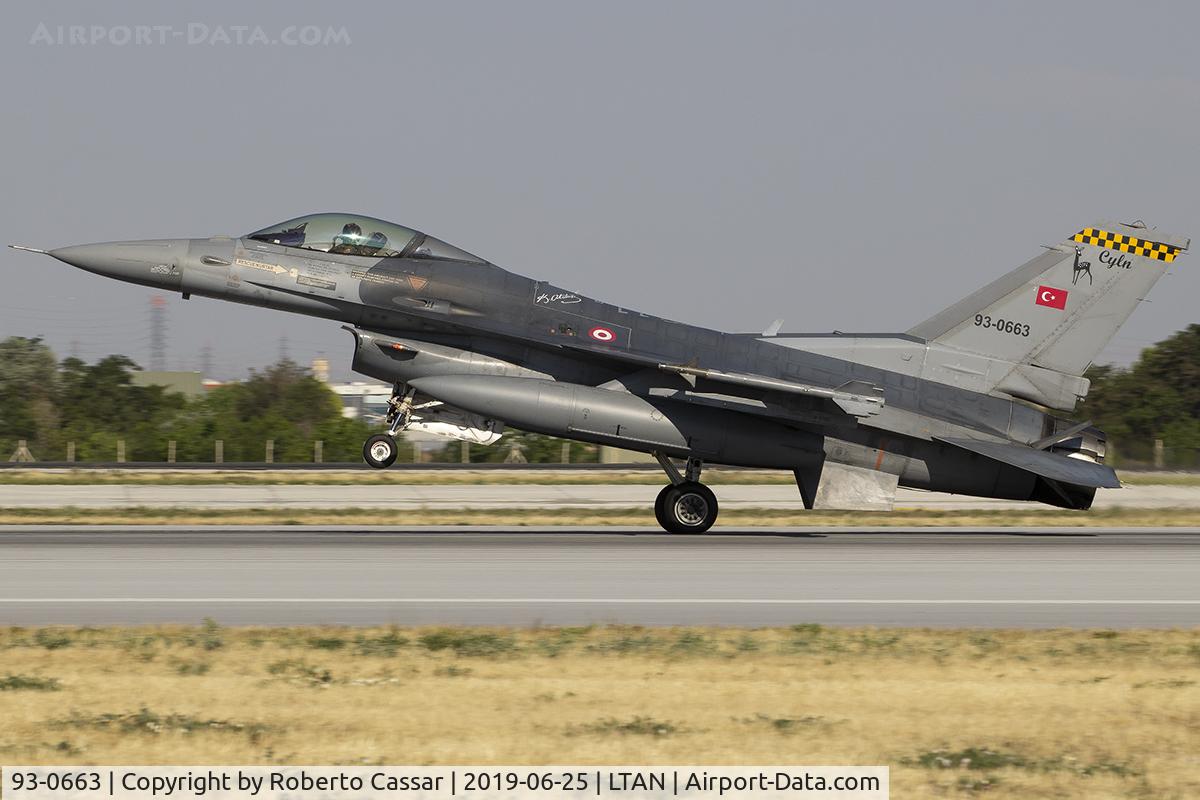 93-0663, TAI (Turkish Aerospace Industries) F-16C Fighting Falcon C/N HC-7, Anatolian Eagle 2019