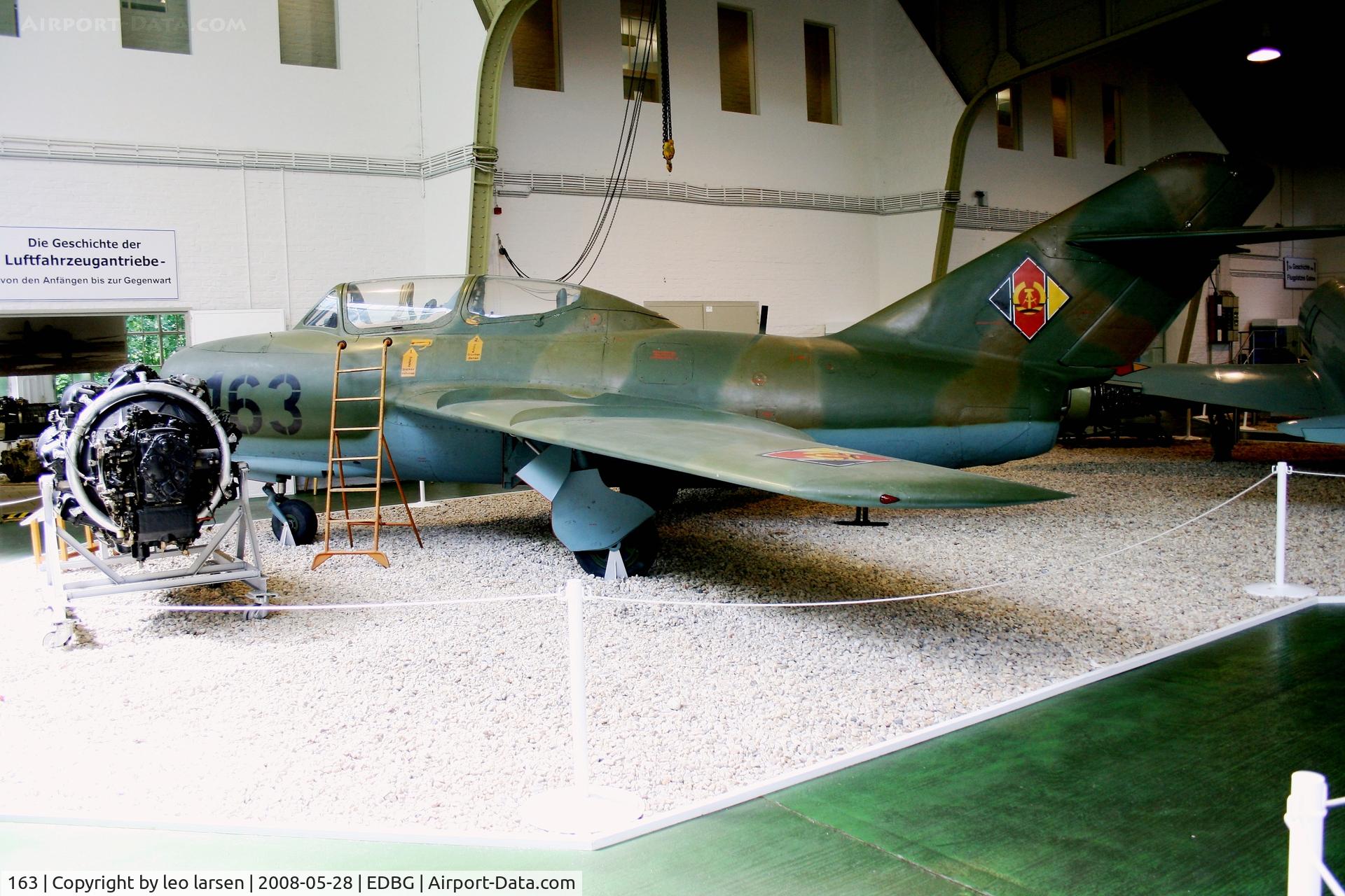 163, 1959 Mikoyan-Gurevich MiG-15 UTI C/N 922257, Berlin Gatow air Museum 28.5.2008