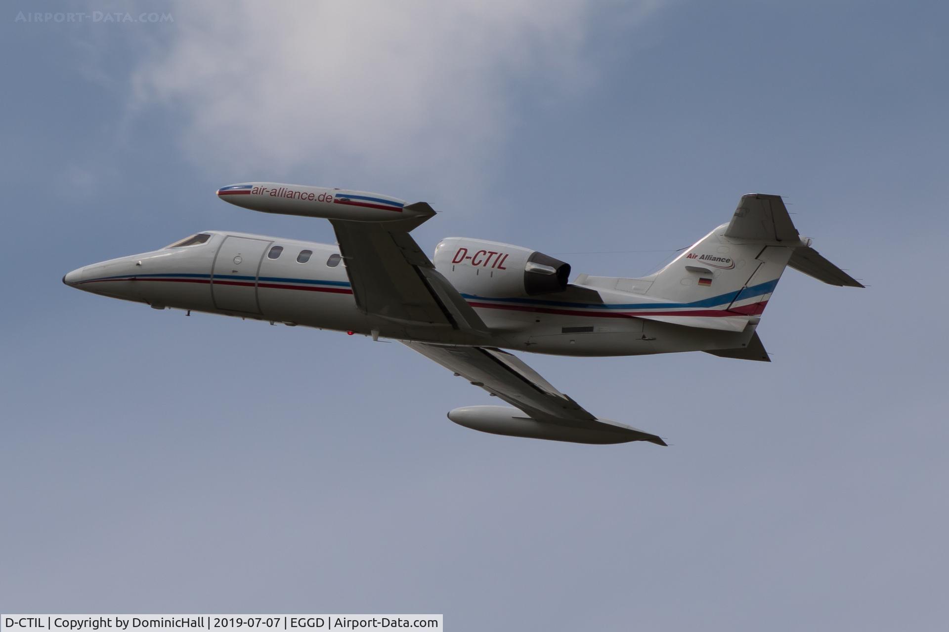 D-CTIL, 1992 Learjet 35A C/N 35A-671, Departing RWY 27