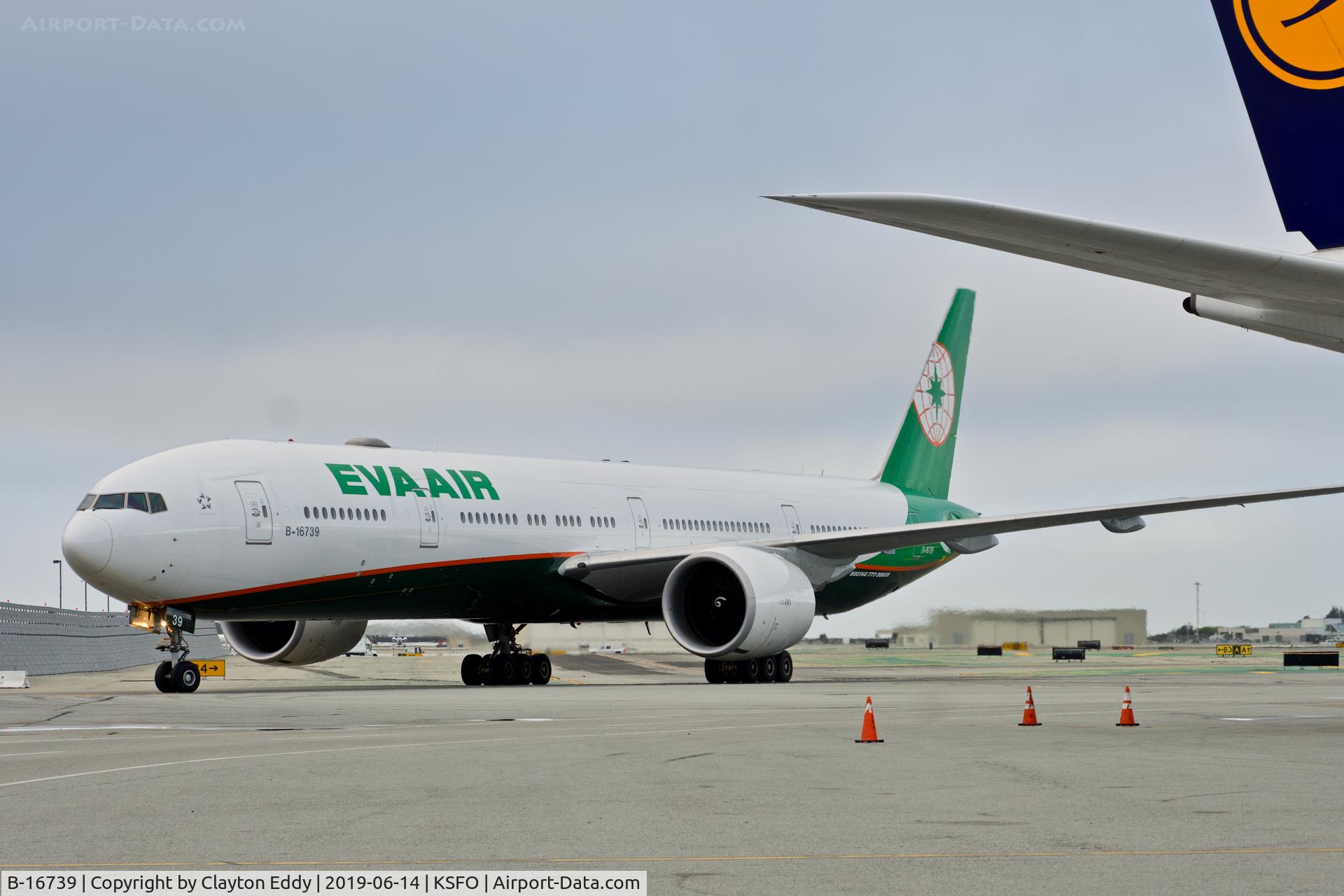 B-16739, 2017 Boeing 777-300/ER C/N 63528, SFO 2019.