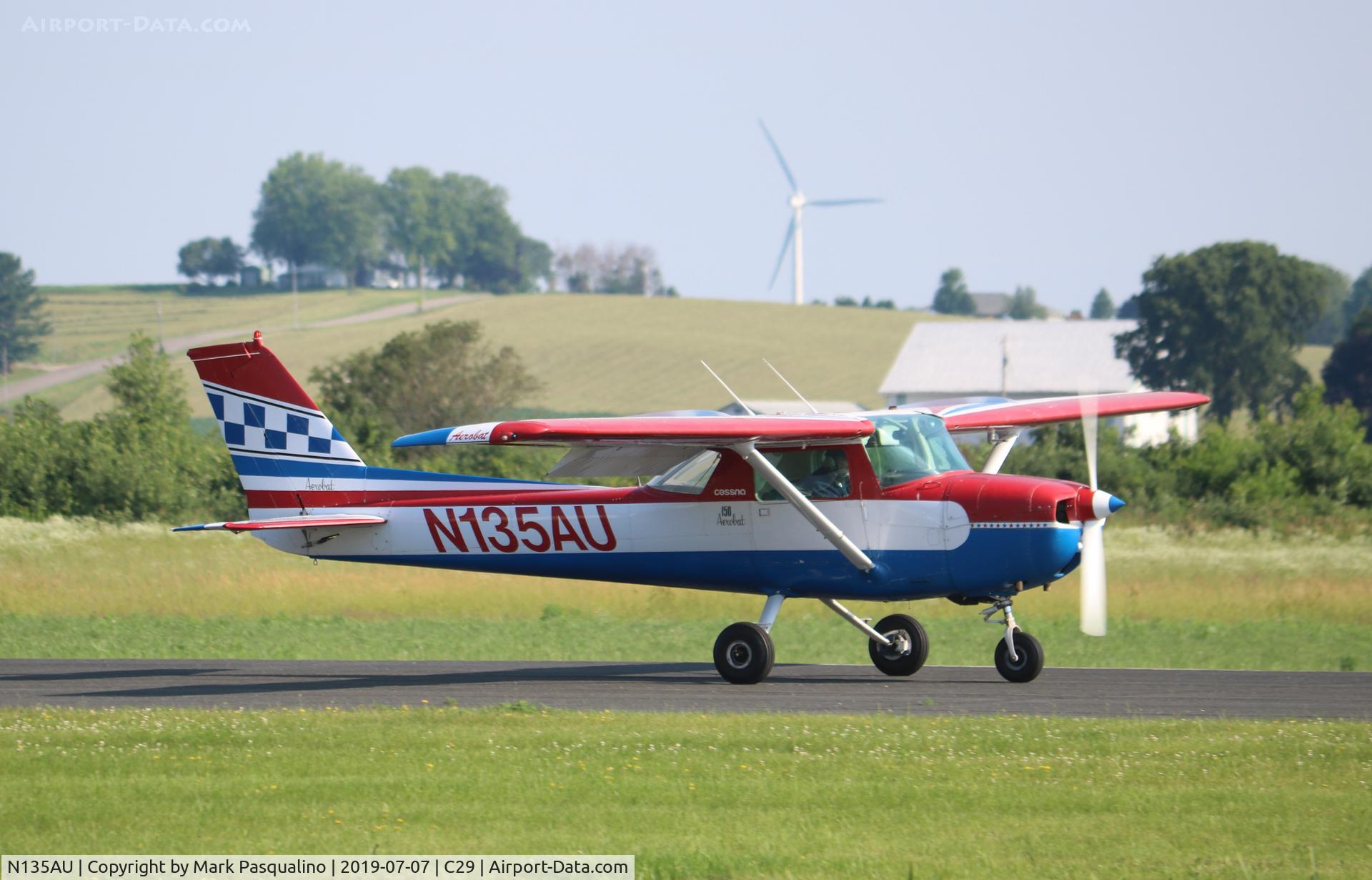 N135AU, 1971 Cessna A150L Aerobat C/N A1500297, Cessna A150L
