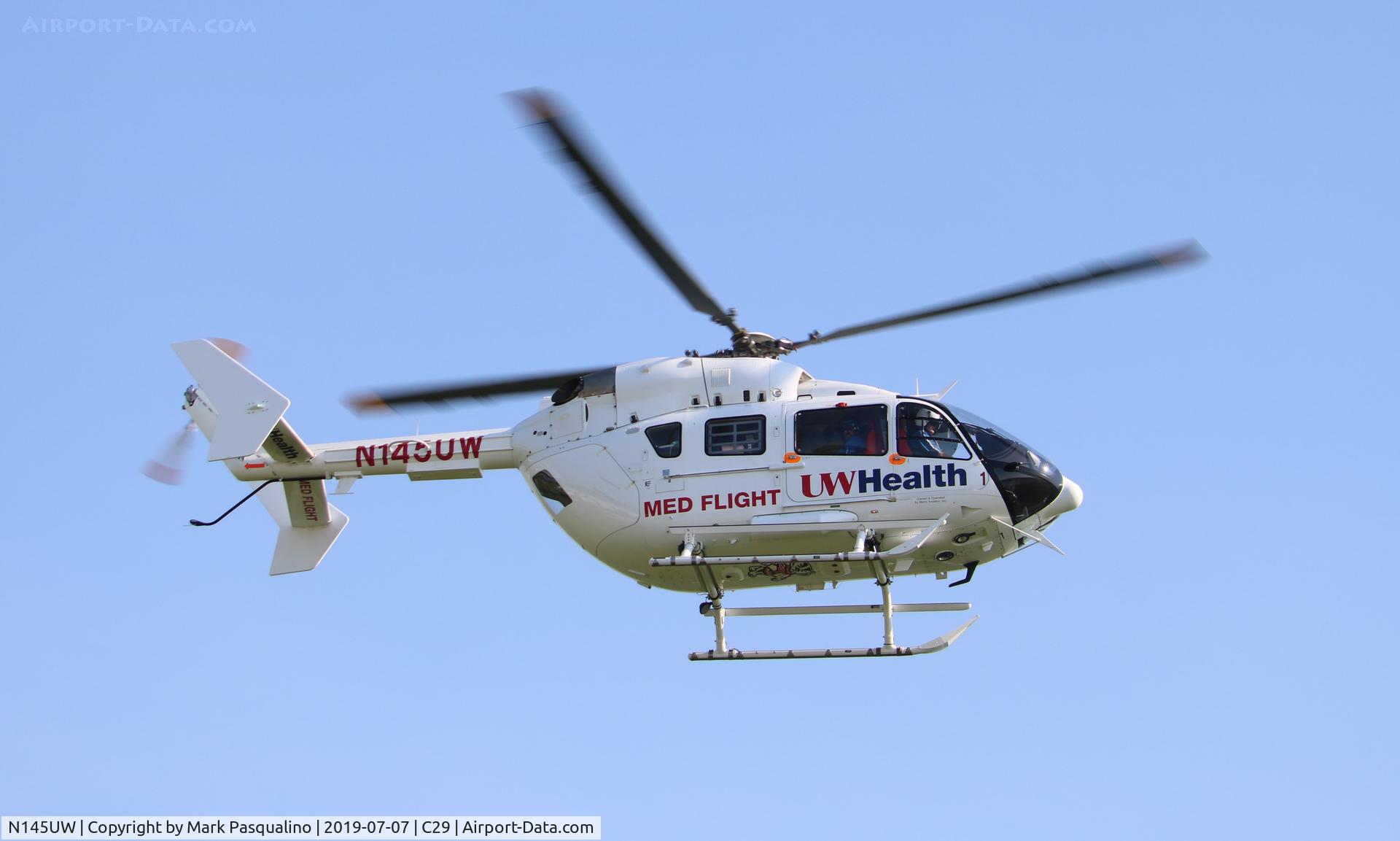 N145UW, 2008 Eurocopter-Kawasaki EC-145 (BK-117C-2) C/N 9158, Eurocopter EC-145