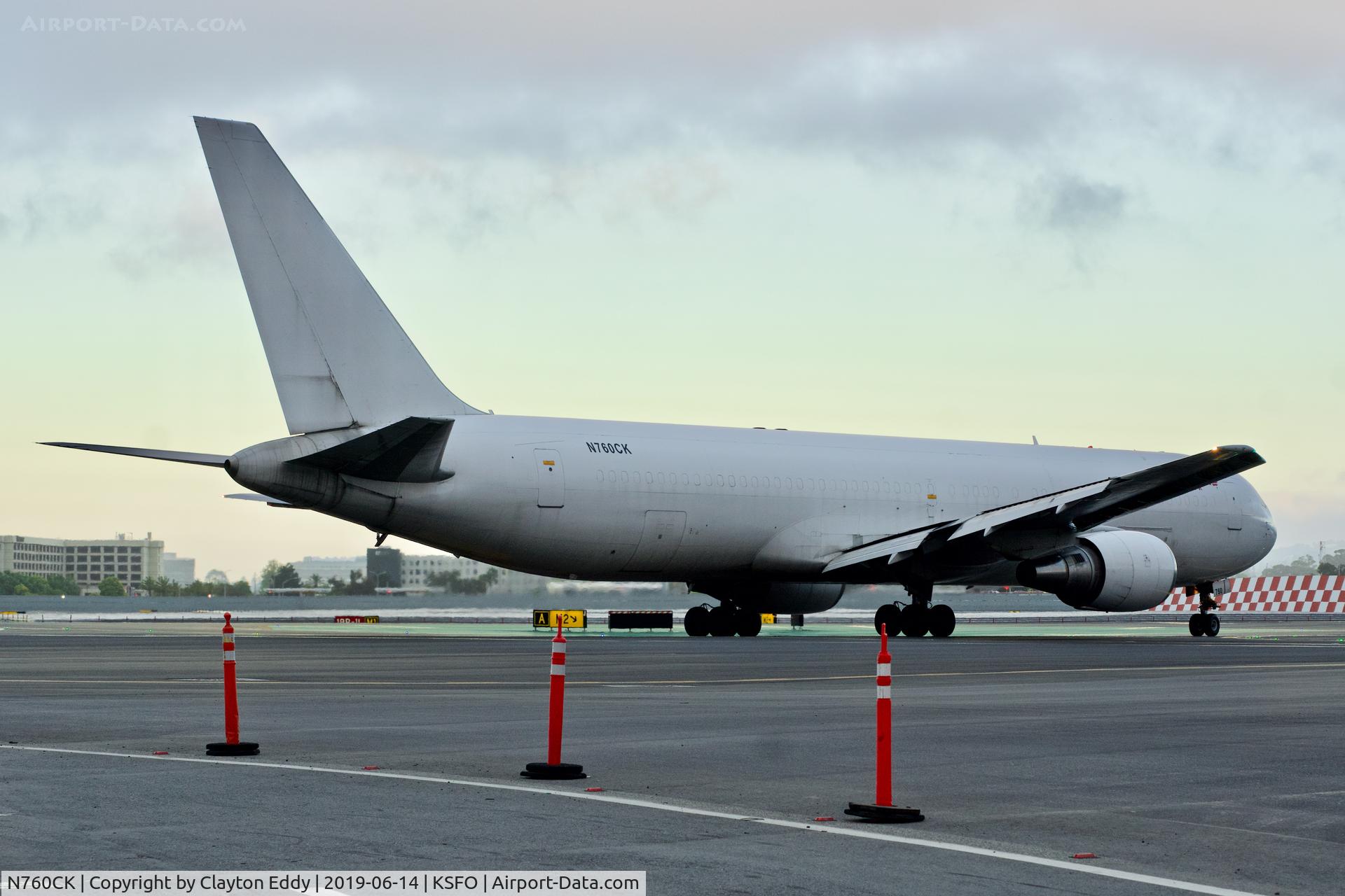 N760CK, 1989 Boeing 767-341 C/N 24753, SFO 2019.