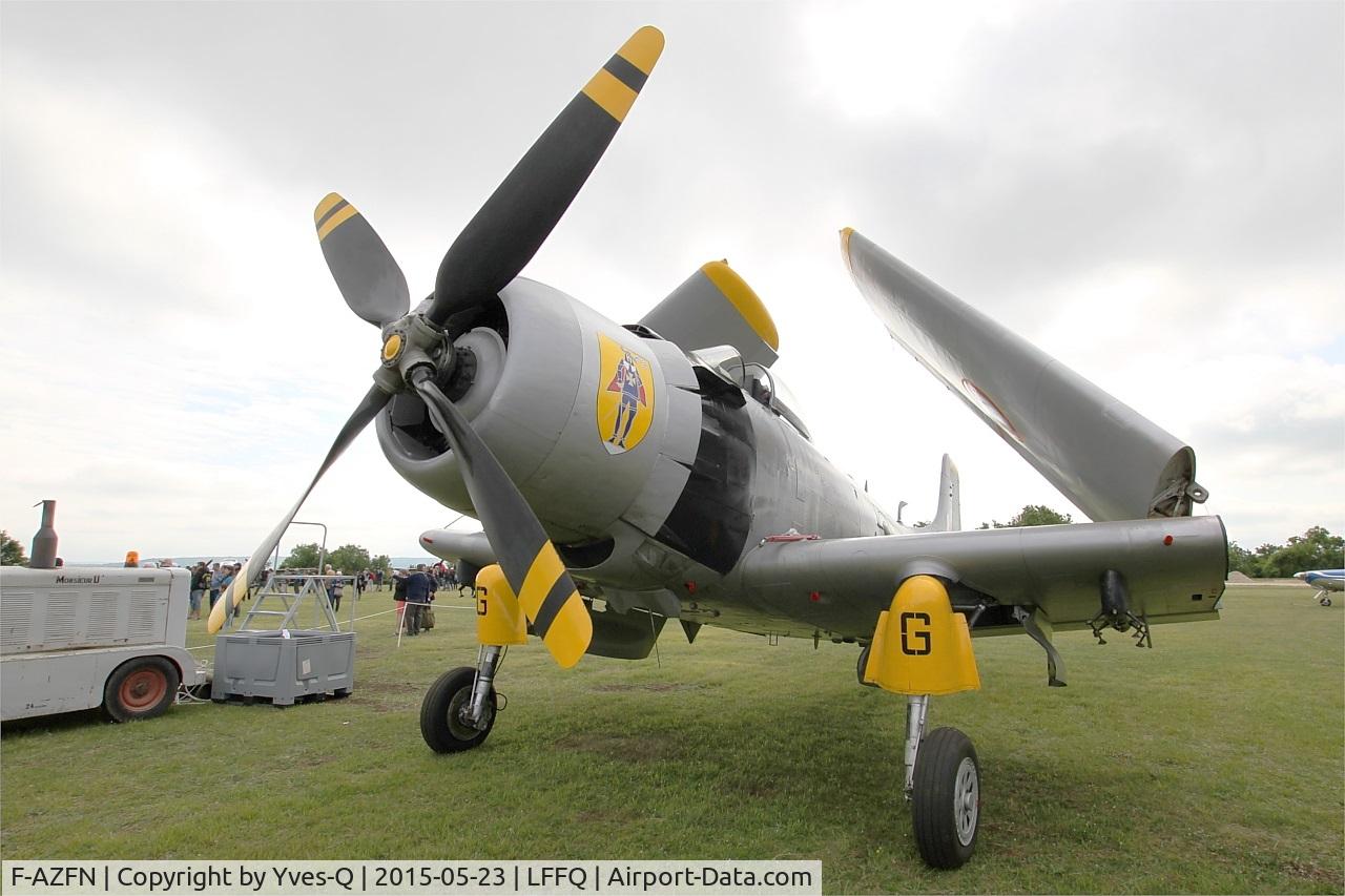 F-AZFN, Douglas AD-4N Skyraider C/N 7609, Douglas AD-4N Skyraider, Static display, La Ferté-Alais airfield (LFFQ) Airshow 2015
