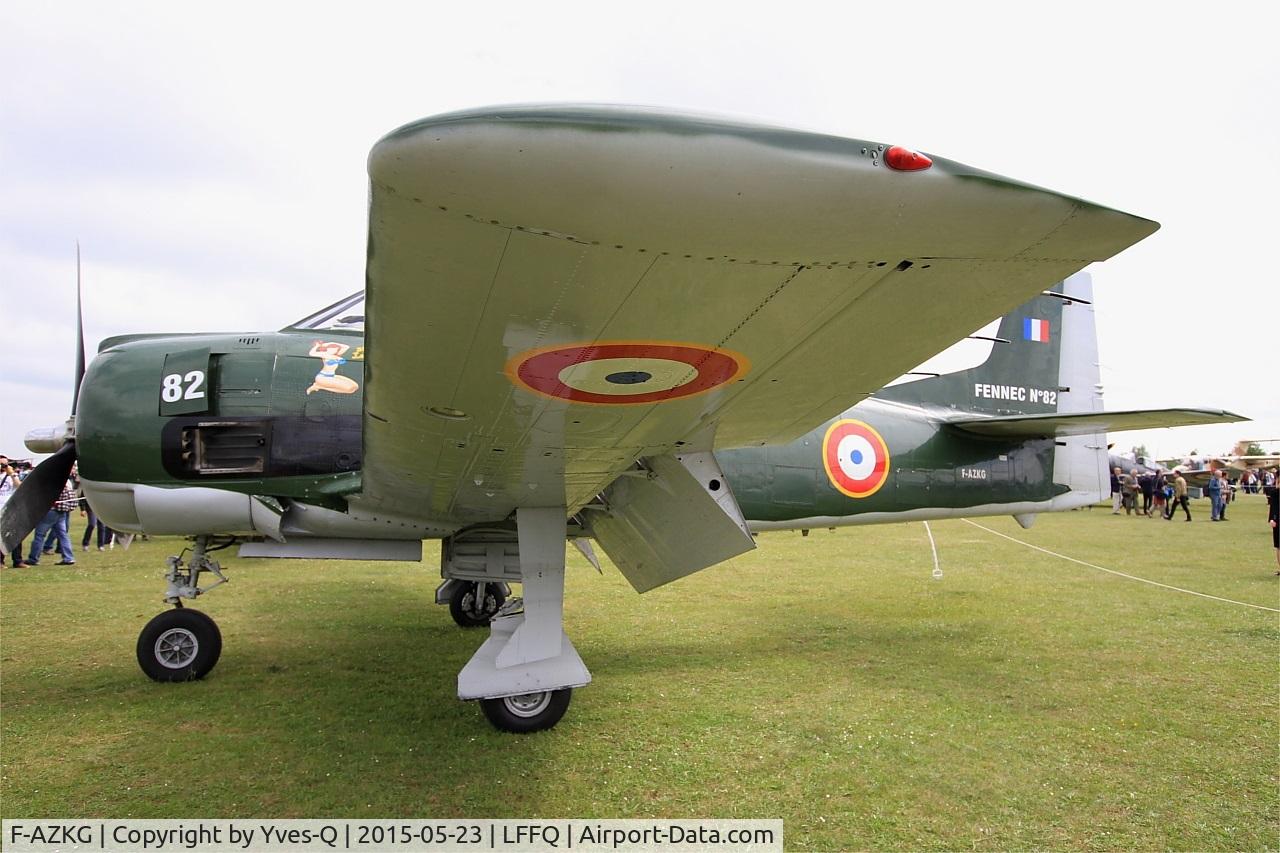 F-AZKG, 1951 North American T-28A Fennec C/N 174-111, North American T-28A Fennec, Static display, La Ferté-Alais airfield (LFFQ) Airshow 2015