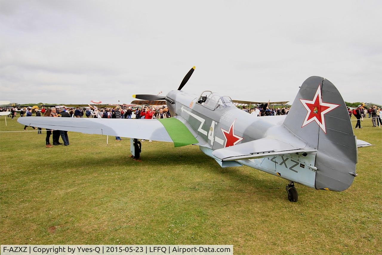 F-AZXZ, 1944 Yakovlev Yak-3UA Replica C/N Y337, Yakovlev YAK-3UA Replica, Static display, La Ferté-Alais Airfield (LFFQ) Air show 2015