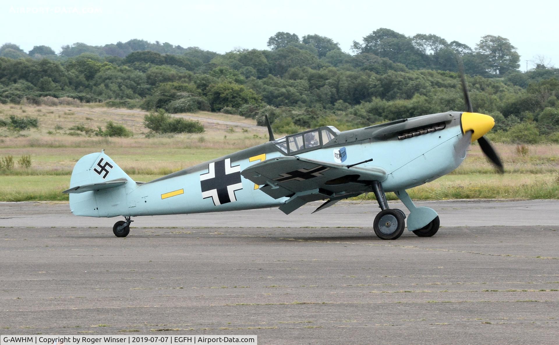 G-AWHM, 1958 Hispano HA-1112-M1L Buchon C/N 187, Buchon Yellow 7 -.