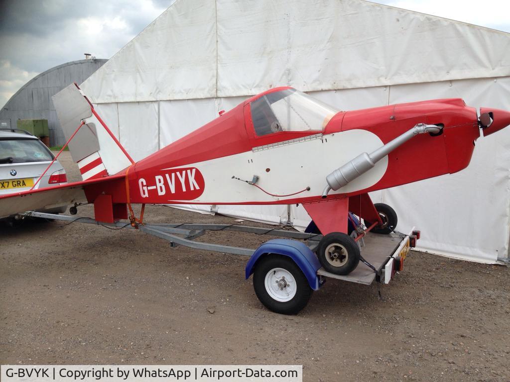 G-BVYK, 1995 Team Mini-Max 91A C/N PFA 186-12598, On a trailer