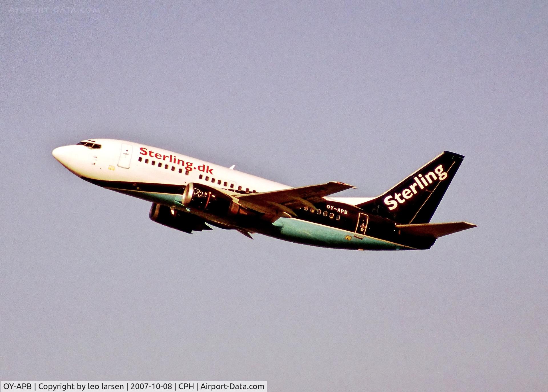 OY-APB, 1996 Boeing 737-5L9 C/N 28084, Copenhagen 8.10.2007