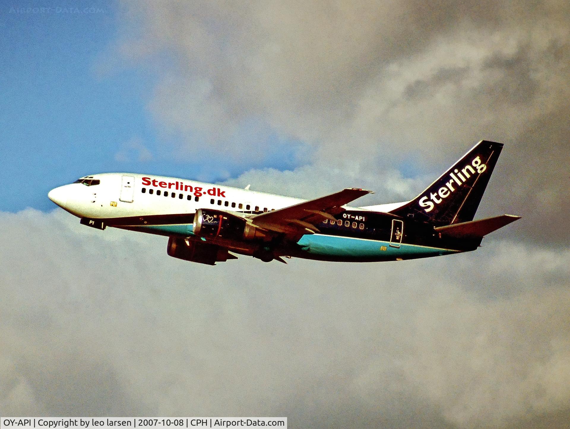 OY-API, 1997 Boeing 737-5L9 C/N 28722, Copenhagen 8.10.2007