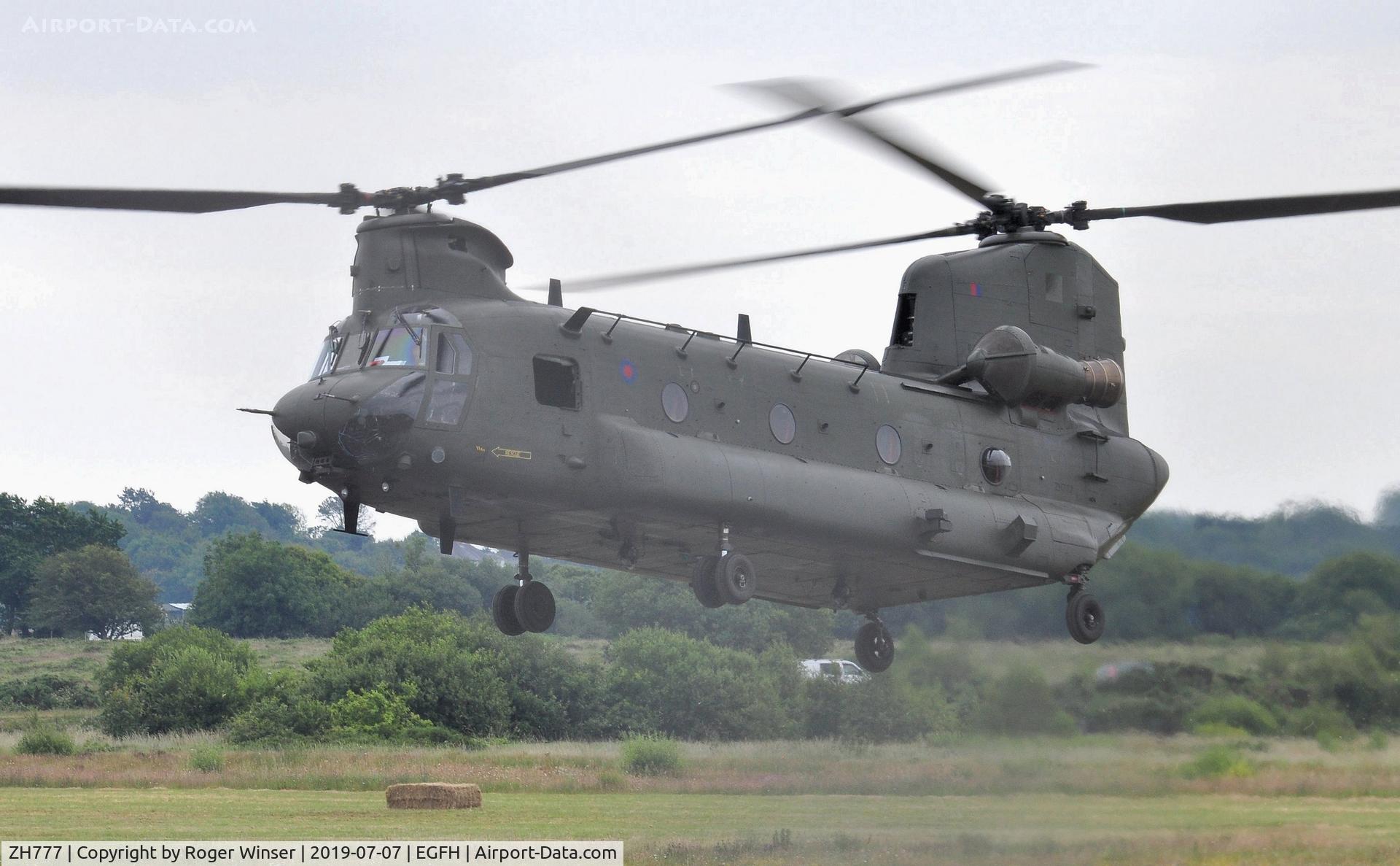 ZH777, Boeing Vertol Chinook HC.4 C/N M4453, Brought up to HC.6A standards. Seen after displaying at WAS2019.