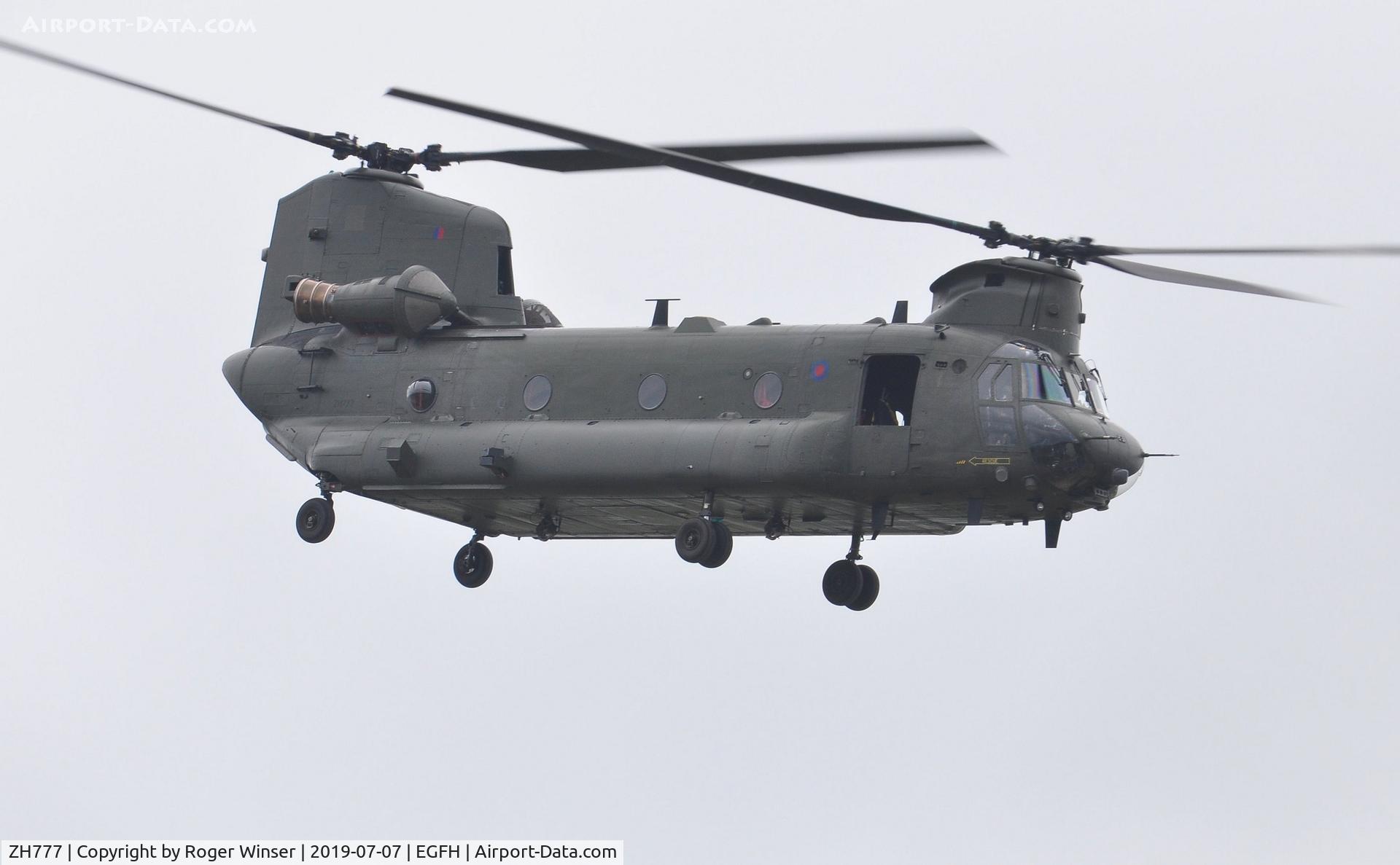 ZH777, Boeing Vertol Chinook HC.4 C/N M4453, Brought up to HC.6A standards.Seen after displaying at WAS2019.