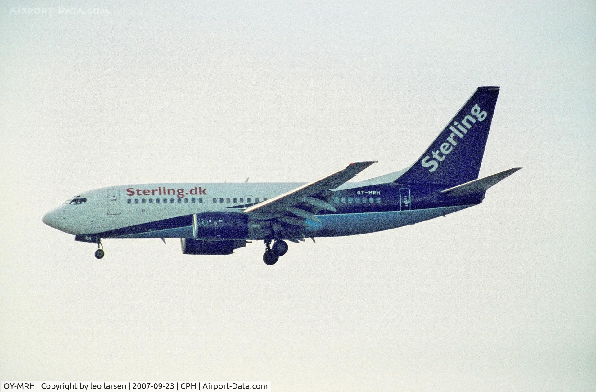 OY-MRH, 2000 Boeing 737-7L9 C/N 28013, Copenhagen 23.9.2007