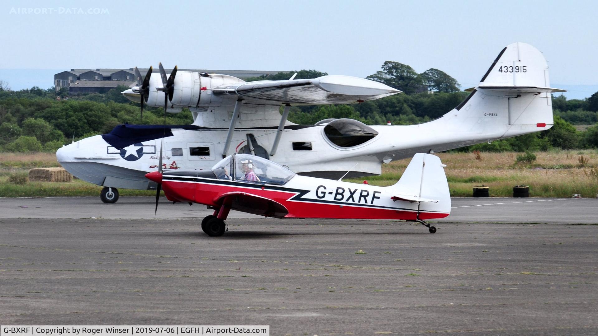 G-BXRF, 1965 Scintex CP-1310 C3 Super Emeraude C/N 935, Resident Emeraude passing visiting Canso.