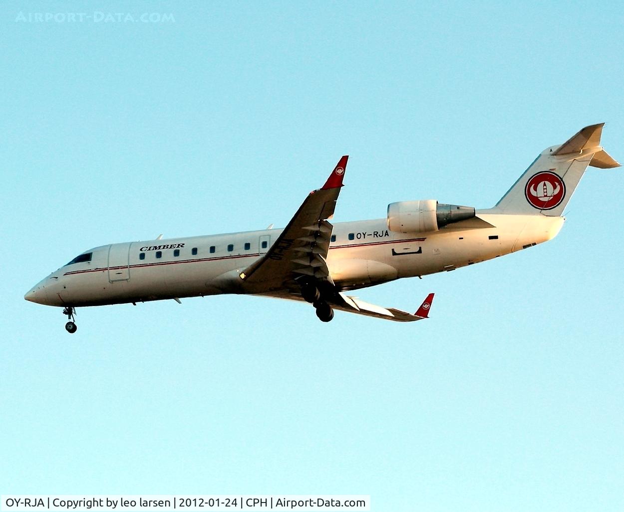 OY-RJA, 2000 Canadair CRJ-200LR (CL-600-2B19) C/N 7413, Copenhagen 24.1.2012