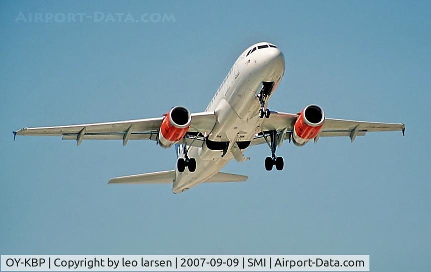 OY-KBP, 2006 Airbus A319-132 C/N 2888, Samos 9.9.2007