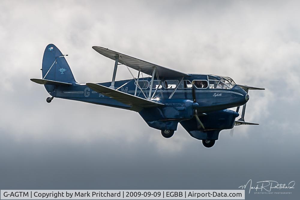 G-AGTM, 1944 De Havilland DH-89A Dominie/Dragon Rapide C/N 6746, Birmingham Airport 2009
