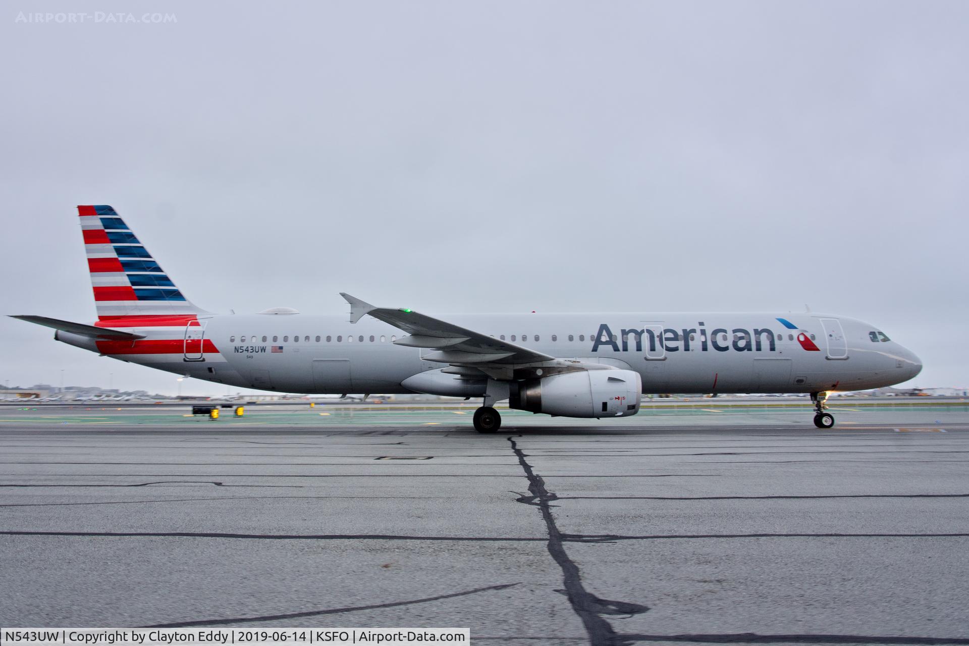 N543UW, 2011 Airbus A321-231 C/N 4843, SFO 2019.