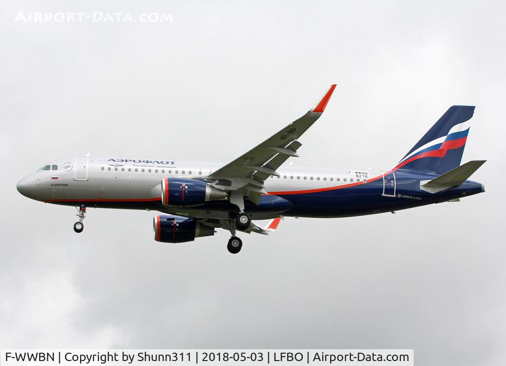F-WWBN, 2018 Airbus A320-214 C/N 8276, C/n 8276 - To be VP-BIP