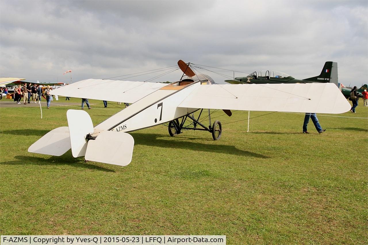 F-AZMS, Morane-Saulnier Type H13 Replica C/N SAMS 22.01, Morane-Saulnier Type H13, Static display, La Ferté-Alais airfield (LFFQ) Air show 2015
