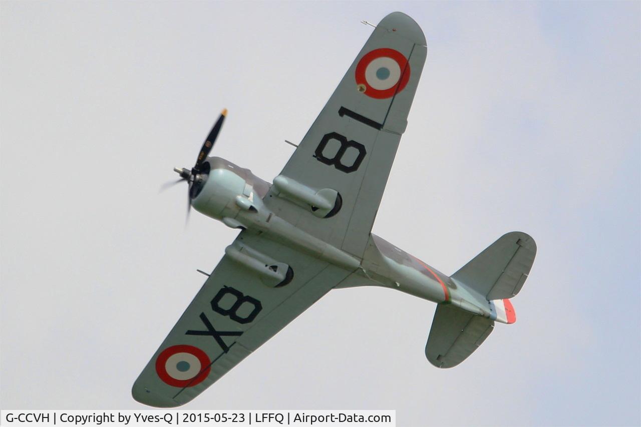 G-CCVH, 1939 Curtiss H-75A-1 C/N 12881, Curtiss H-75A-1, On display, La Ferté-Alais airfield (LFFQ) Airshow 2015