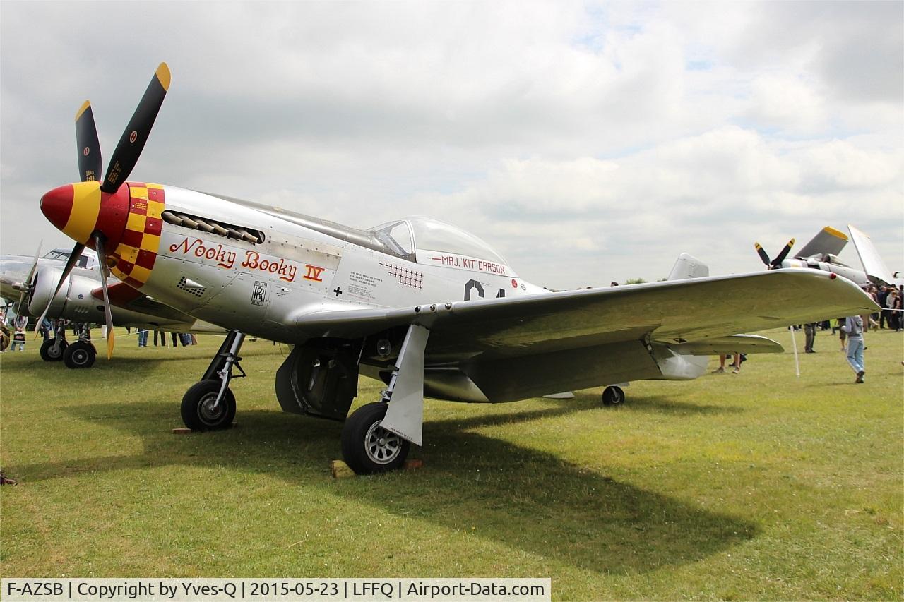 F-AZSB, 1944 North American P-51D Mustang C/N 122-40967, North American P-51D Mustang, Static park, La Ferté-Alais (LFFQ) Air show 2015
