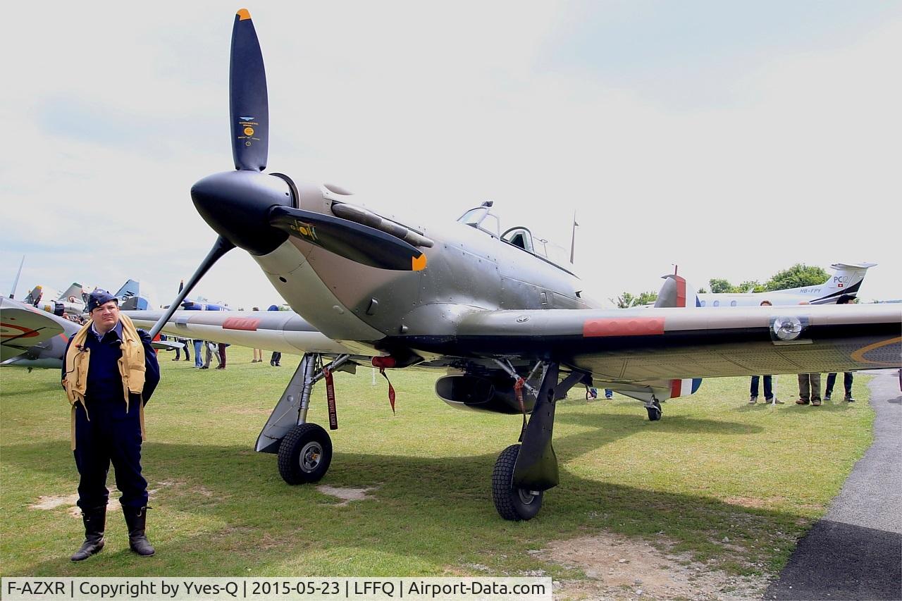 F-AZXR, Hawker Hurricane IIA C/N Not found ZK-TPK, Hawker Hurricane Mk.IIa, Static display, La Ferté-Alais airfield (LFFQ) Airshow 2015