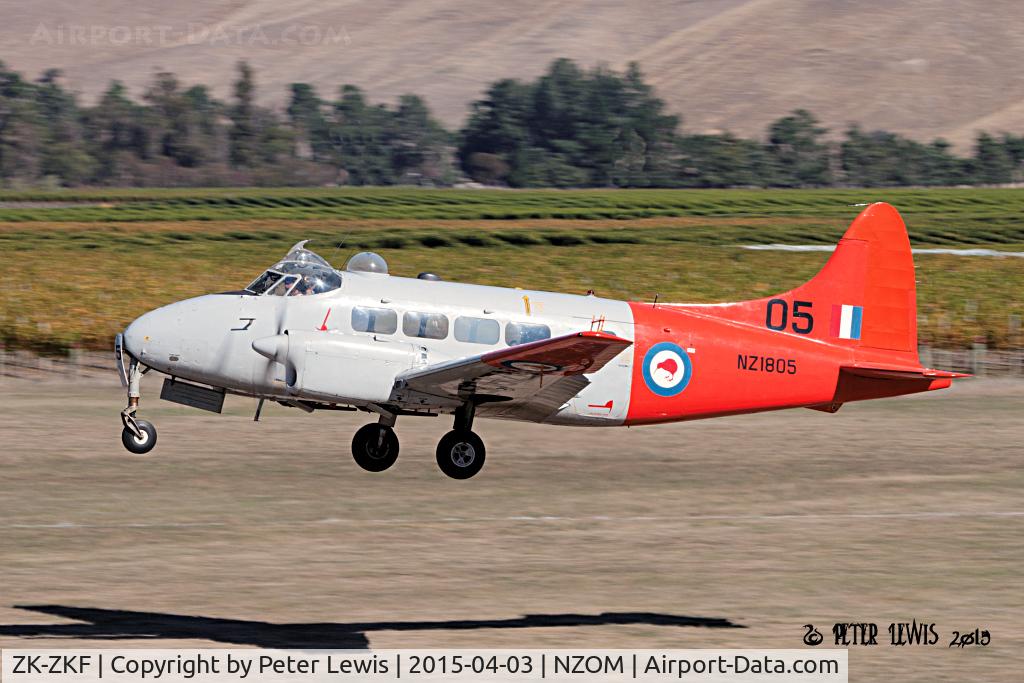 ZK-ZKF, 1952 De Havilland DH.104 Devon C.1 C/N 04312, M P Brereton, Feilding