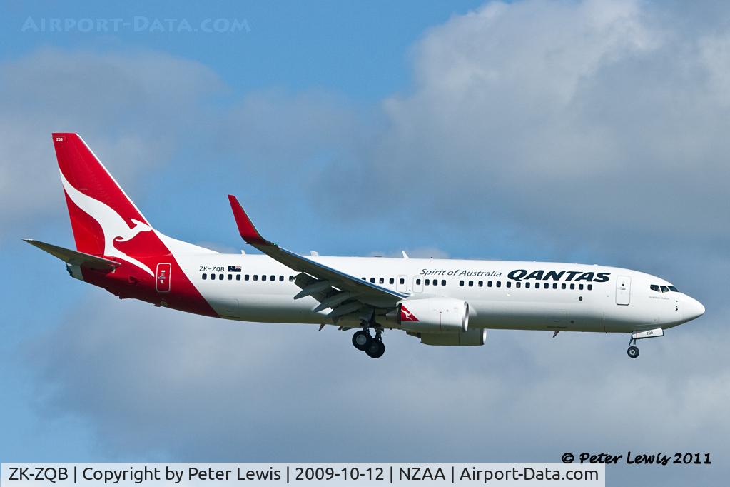 ZK-ZQB, 2009 Boeing 737-838 C/N 34201, Jetconnect Ltd., Manukau t/a Qantas New Zealand