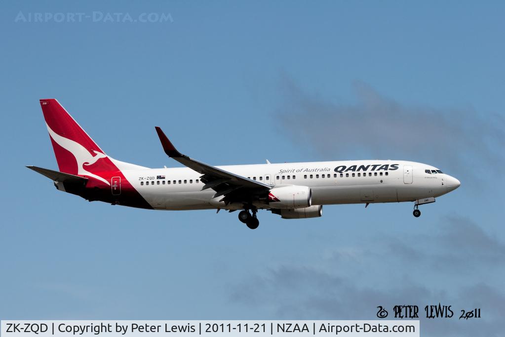 ZK-ZQD, 2011 Boeing 737-838 C/N 34203, Jetconnect Ltd., Manukau t/a Qantas New Zealand