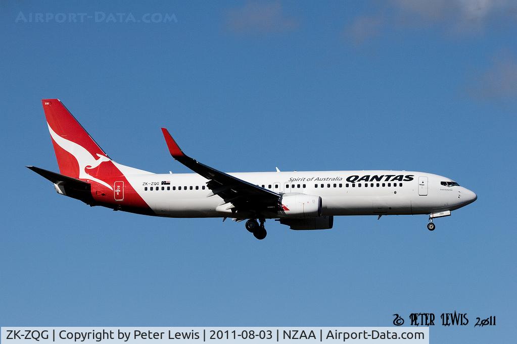 ZK-ZQG, 2011 Boeing 737-838 C/N 34190, Jetconnect Ltd., Manukau t/a Qantas New Zealand