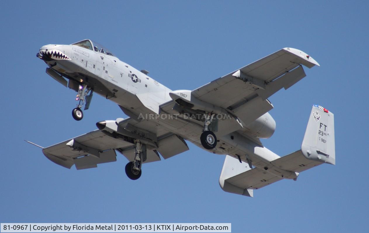 81-0967, 1981 Fairchild Republic A-10C Thunderbolt II C/N A10-0662, TICO 2011