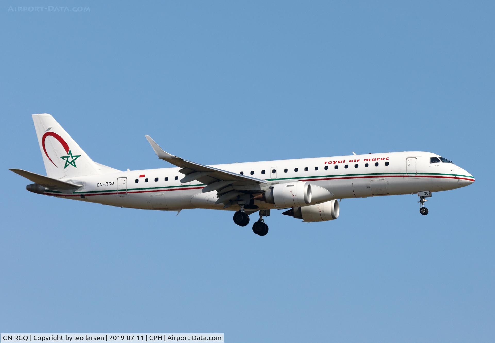 CN-RGQ, 2014 Embraer 190AR (ERJ-190-100IGW) C/N 19000682, Copenhagen 11.7.2019