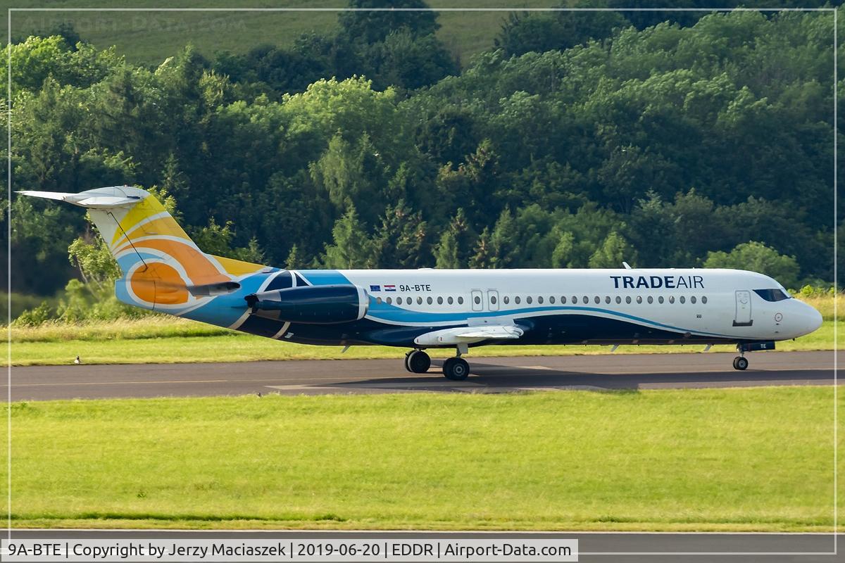 9A-BTE, 1992 Fokker 100 (F-28-0100) C/N 11416, Fokker 100