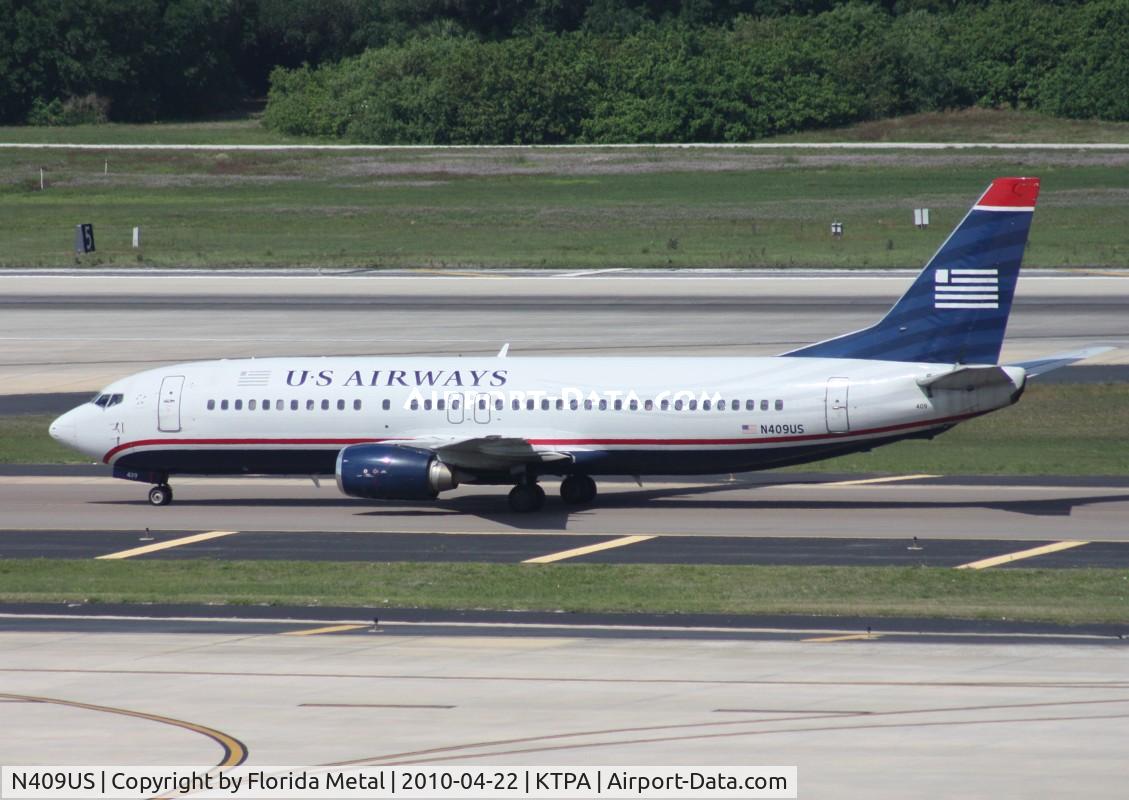 N409US, 1988 Boeing 737-401 C/N 23879, TPA spotting