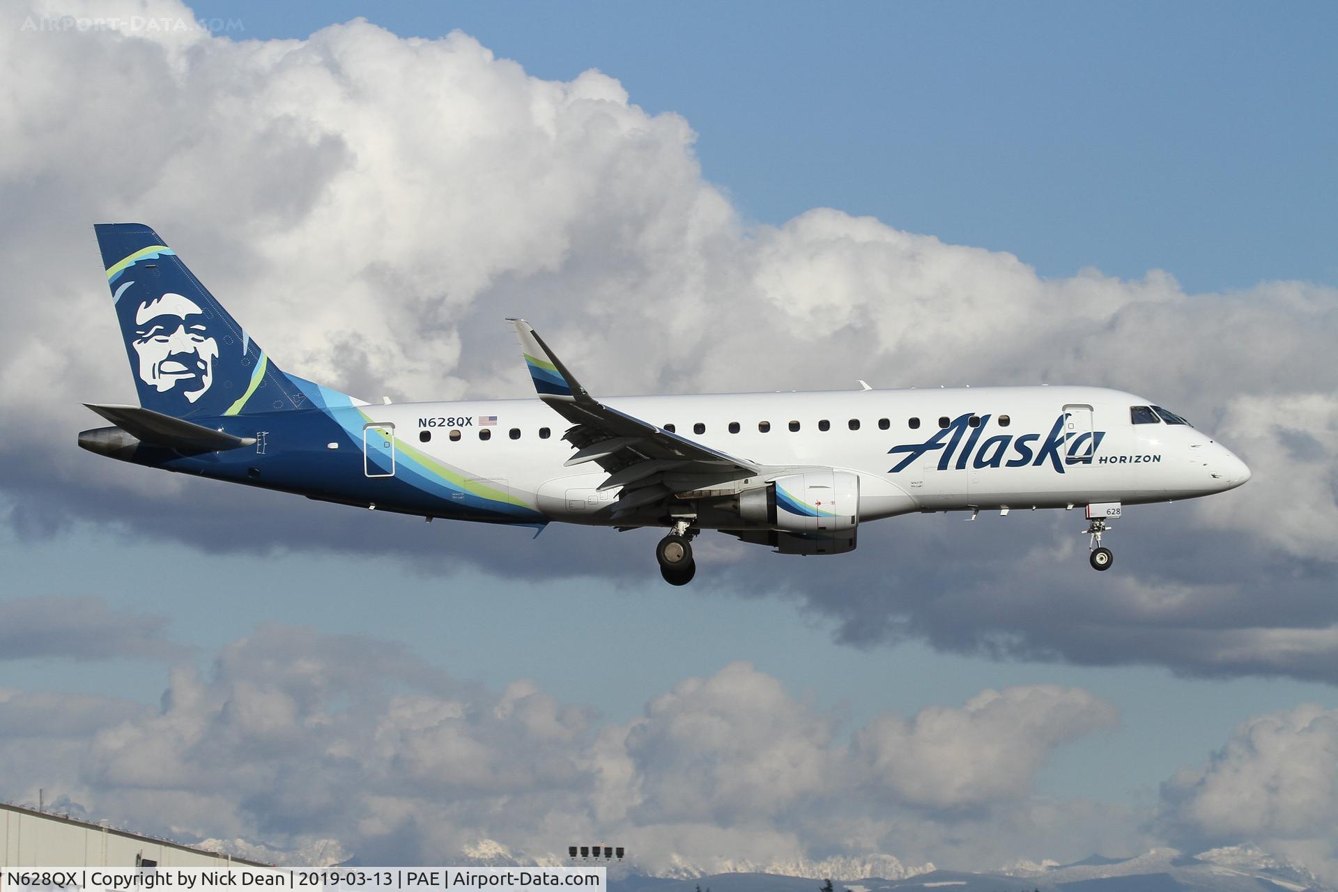 N628QX, 2017 Embraer 175LR (ERJ-170-200LR) C/N 17000680, PAE/KPAE
